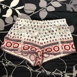High waisted Cotton:On pajama shorts Size L